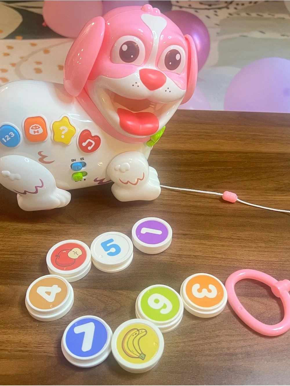 Bilingual Musical Pull & Chomp Puppy Toy